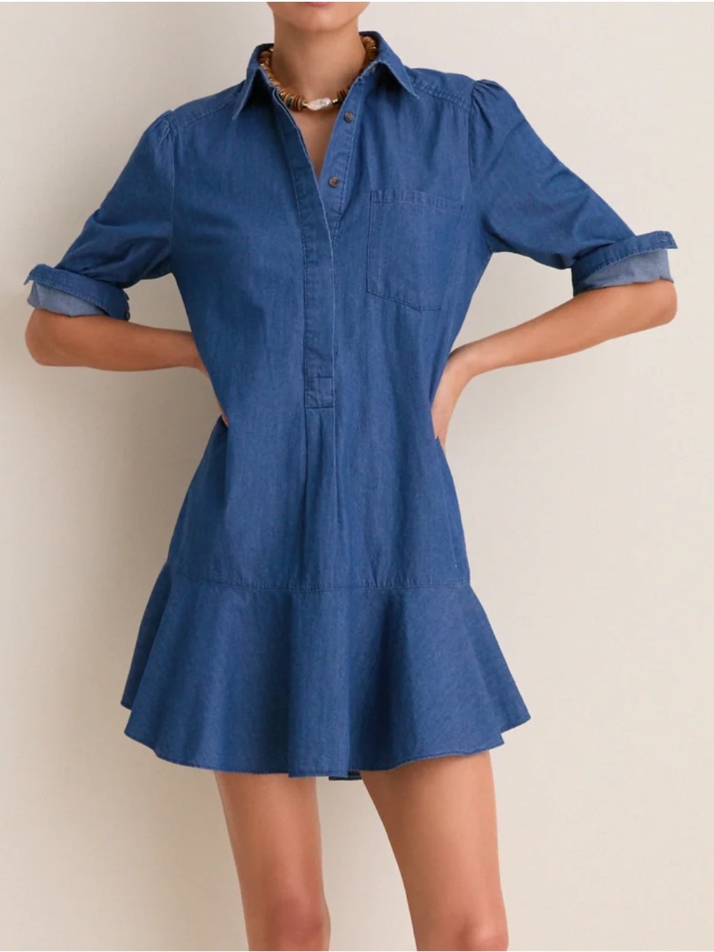Tuckernut Denim Callahan Dress - Large - EUC
